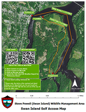 Swan Island Access Map