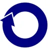 A blue arrow going around in a circle